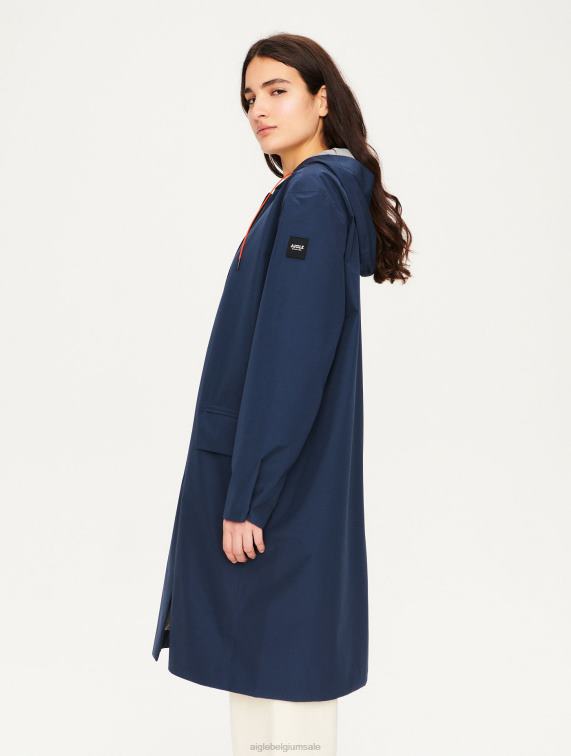 vrouwen kleren rijk blauw Aigle zeer warme donsparka en gore-tex J404Z688