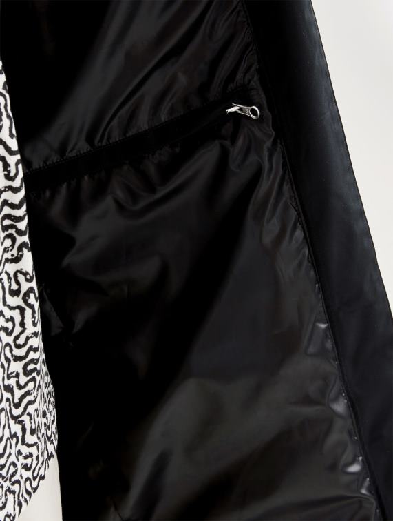 vrouwen kleren zwart Aigle lange mtd-parka J404Z440