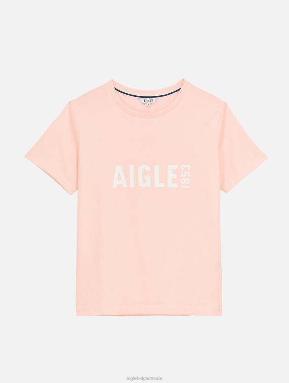 vrouwen kleren cerisier Aigle bedrukt pyratex T-shirt met korte mouwen J404Z584