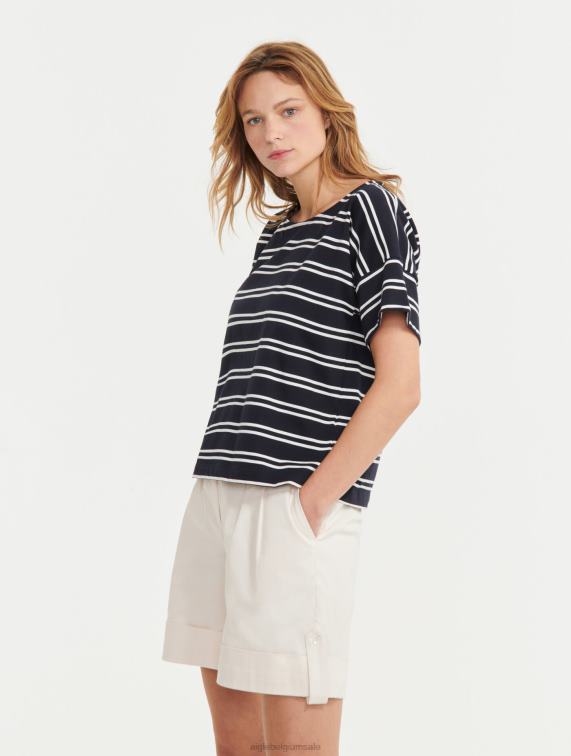 vrouwen kleren imperium st Aigle matrozenshirt gemaakt in Frankrijk J404Z530