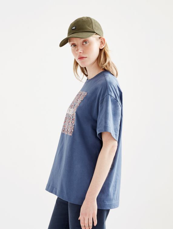 vrouwen kleren marais Aigle Liberty- en print-T-shirt met korte mouwen J404Z543