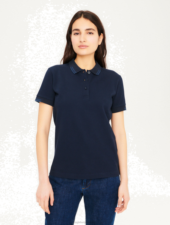 vrouwen kleren rijk Aigle poloshirt van biologisch katoen J404Z617