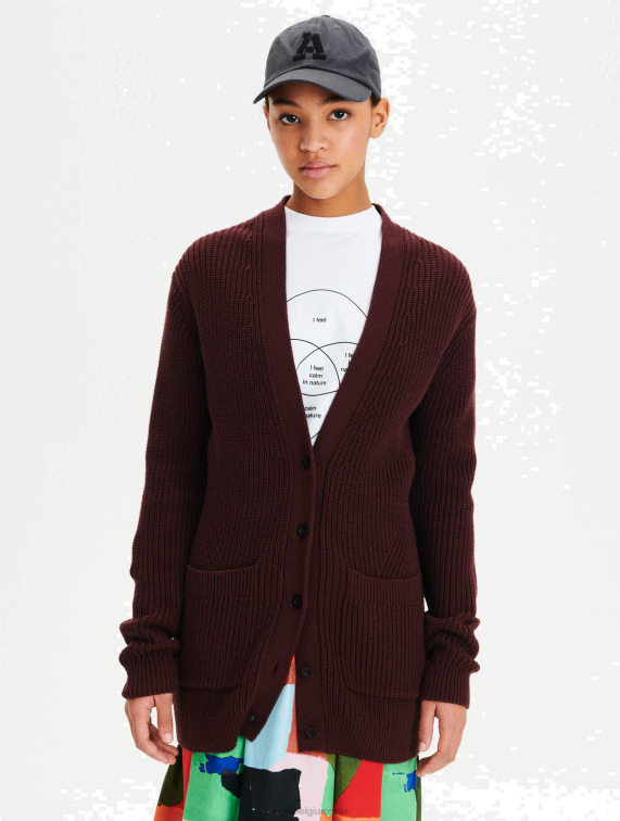 vrouwen kleren toffee Aigle biologisch katoenen vest J404Z619