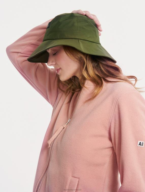 vrouwen kleren mistige roos Aigle Fleece met ronde hals en ritssluiting J404Z589