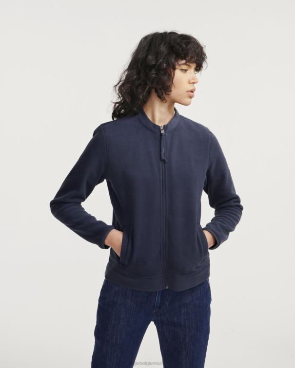 vrouwen kleren rijk Aigle Fleece met ronde hals en ritssluiting J404Z710