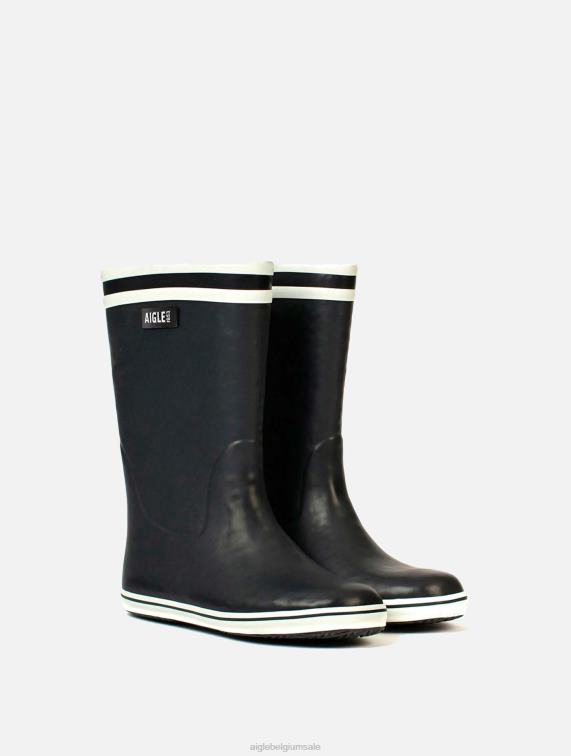 vrouwen laarzen marinier Aigle met bont gevoerde versie van de iconische strandlaars J404Z613