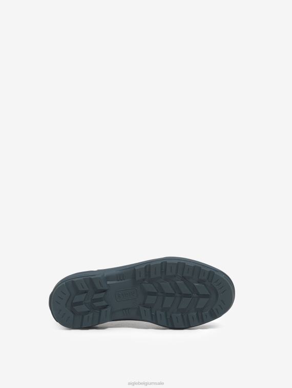vrouwen laarzen stormblauw/zwart Aigle Enkellaars van gemengde stof, ontworpen voor zwaar gebruik J404Z605