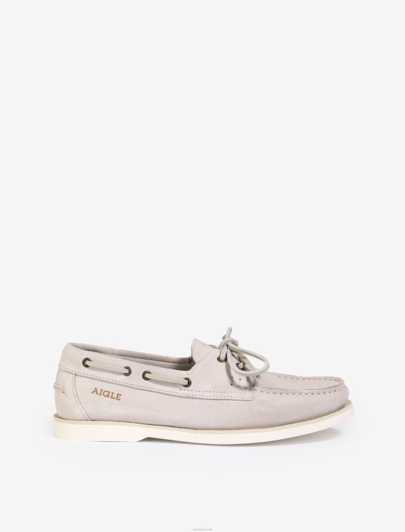 vrouwen schoenen koekjes Aigle klassieke loafer van nubuckleer J404Z628