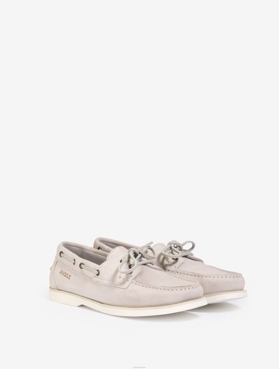 vrouwen schoenen koekjes Aigle klassieke loafer van nubuckleer J404Z628