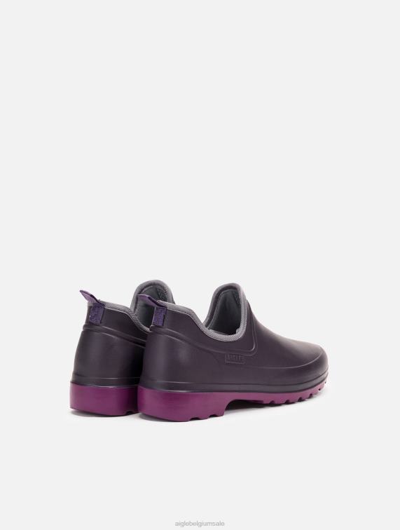 vrouwen schoenen Aubergine/Dahlia Aigle ultralichte gesloten klomp J404Z599