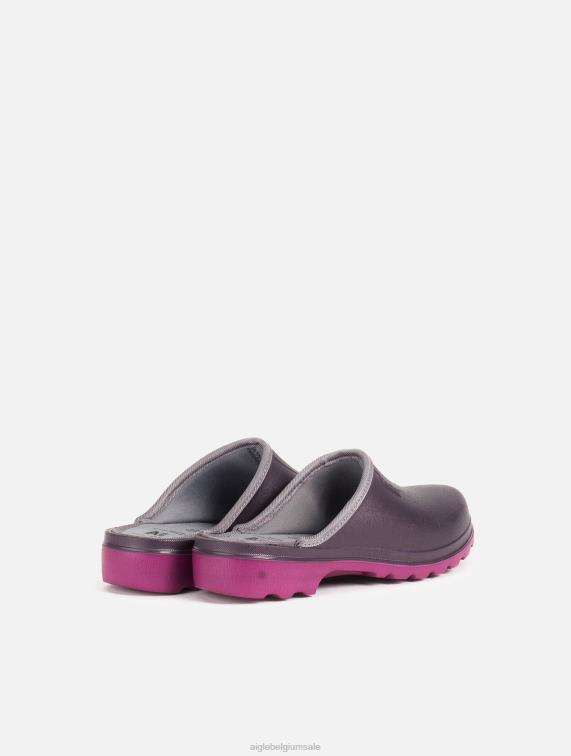 vrouwen schoenen Aubergine/Dahlia Aigle ultralichte klomp J404Z603