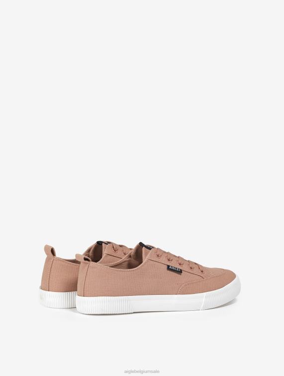 vrouwen schoenen mistige roos Aigle canvas sneaker J404Z658