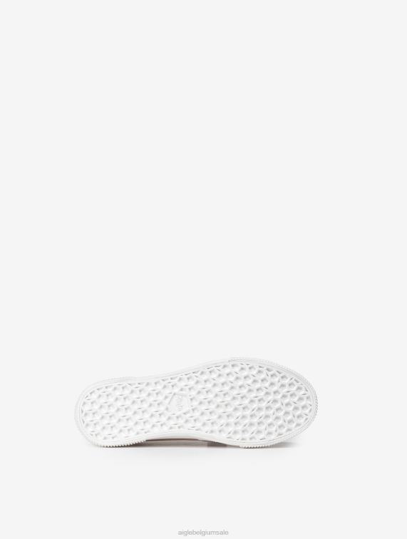 vrouwen schoenen mistige roos Aigle canvas sneaker J404Z658